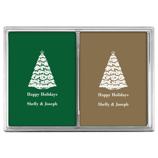 Christmas Tree Double Deck Playing Cards